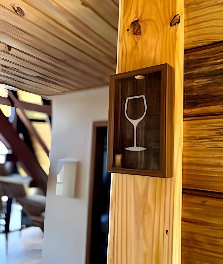 Chalé Recanto — cabana A-frame próxima ao lago com ofurô e c