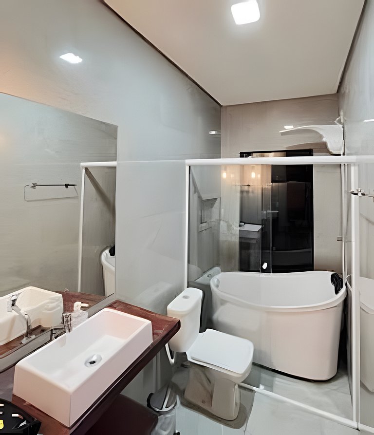 Chalé Recanto — cabana A-frame próxima ao lago com ofurô e c