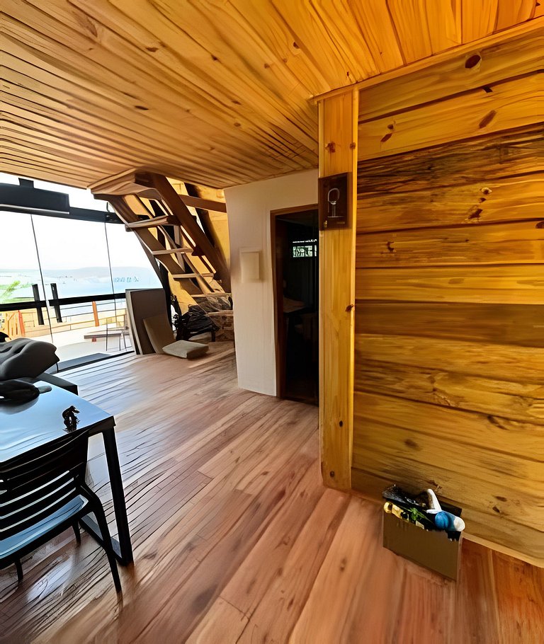 Chalé Recanto — cabana A-frame próxima ao lago com ofurô e c