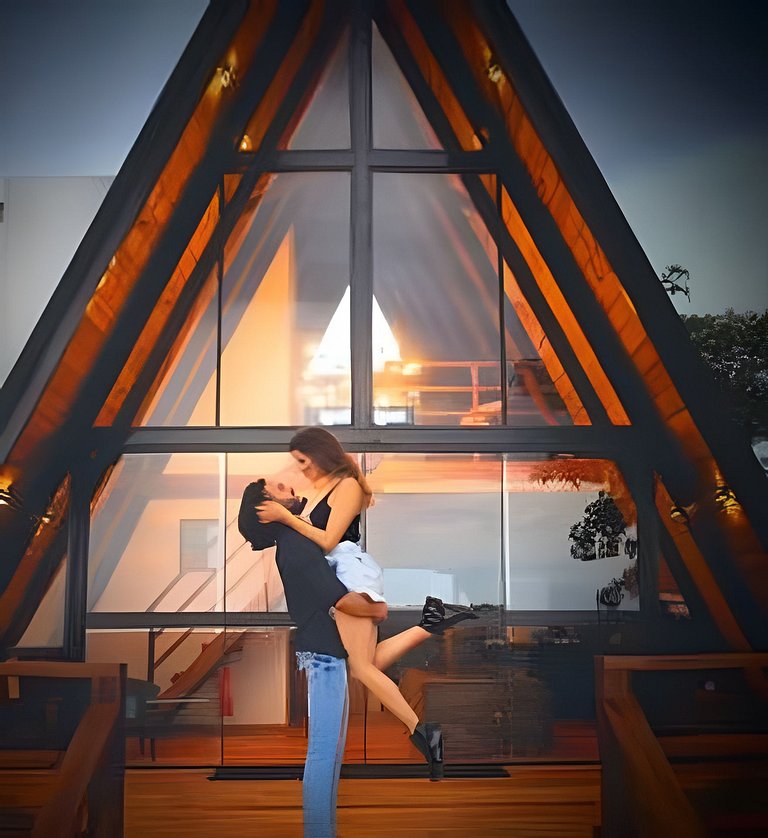 Chalé Recanto — cabana A-frame próxima ao lago com ofurô e c